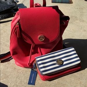 Tommy Hilfiger backpack & wallet set